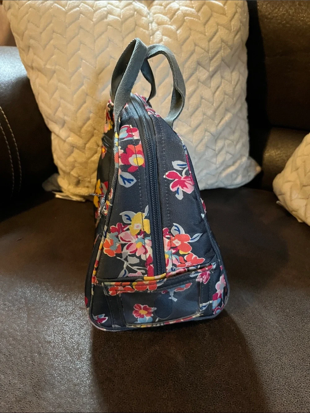 Vera Bradley Floral Tossed Posies Insulated Lunch Tote Office Back to School
